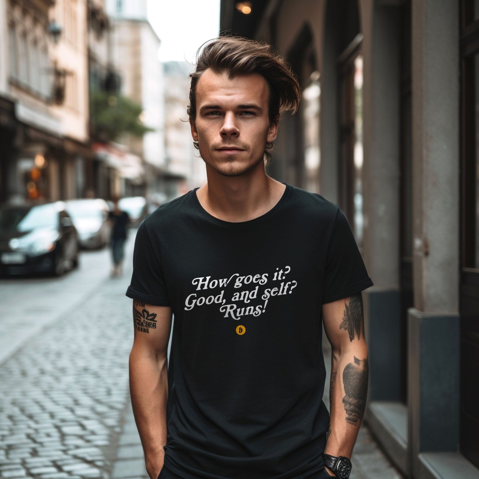 Lustiges T - Shirt mit Spruch »How goes it« unisex - Baba Customs®