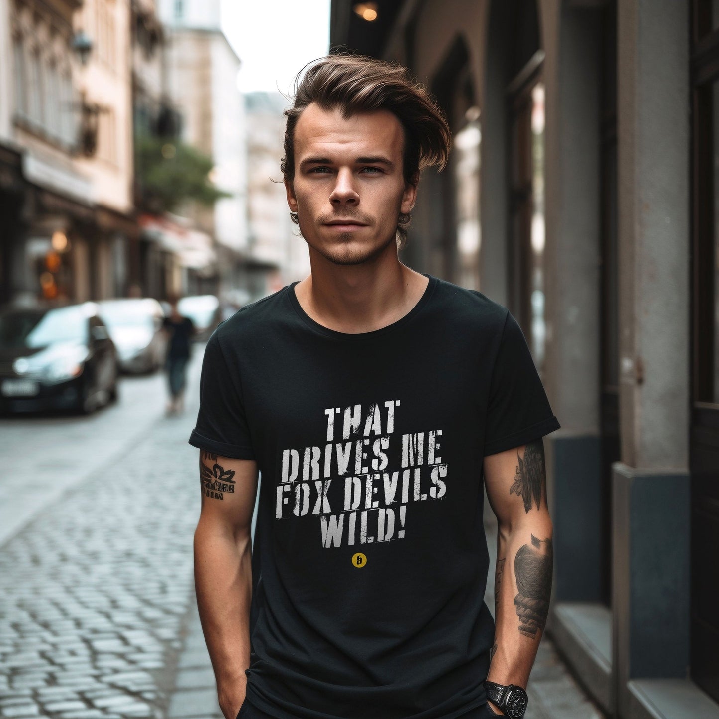 Lustiges T - Shirt mit Spruch »That drives me fox devils wild« unisex - Baba Customs®