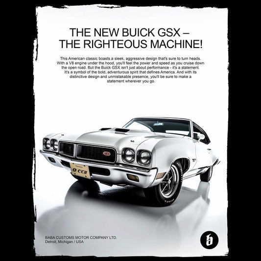 Organic T-Shirt »1970 Buick GSX – Classic Cars« unisex - Baba Customs®