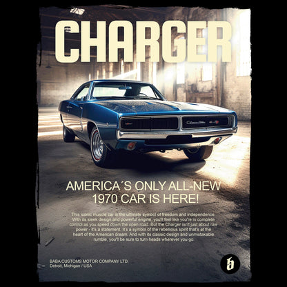 Organic T-Shirt »1970 Dodge Charger – Classic Cars« unisex - Baba Customs®