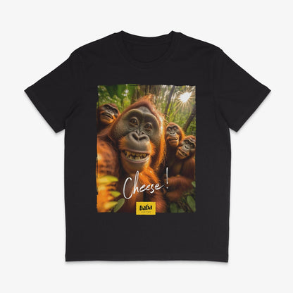 Organic T-Shirt »Cheese! Orang Utan« unisex - Baba Customs®